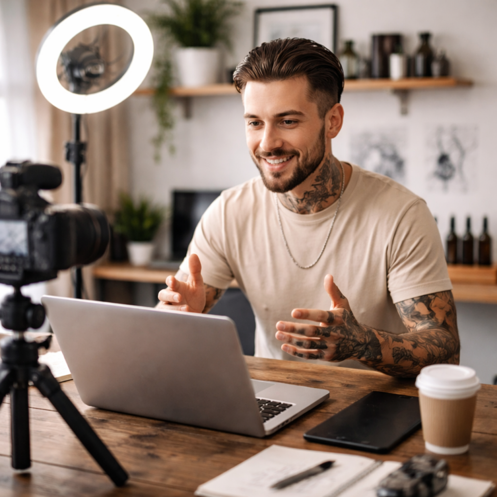 Kreatorka online kursa koja priprema lekcije i digitalne materijale